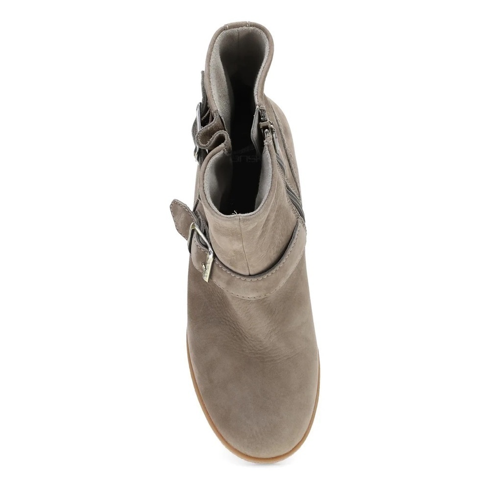 NEW DANSKO Delphine leather boot bootie 36 stone waterproof FREE BONUS TOTE!! - Picture 7 of 11